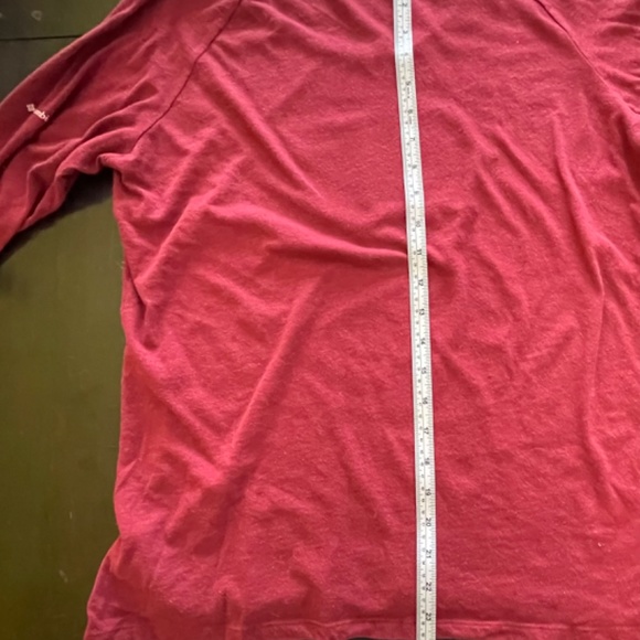 Columbia women’s t-shirt 3/4 sleeves red with sheet print, size XL, red - Picture 8 of 8